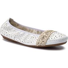 Rieker Damen Ballerinas Rieker Damen 41466-81 Ballerinas, Weiß Weiss/Offwhite 81