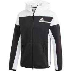 adidas ZNE FZ Hooded Casual Sports Jacket - Black