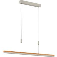 Lampenwelt Quitani LED Elna 118 cm Nickel Pendellampa