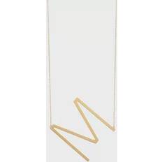 Italian Gold 14K Gold Initial Necklace, Women's, 18" Yellow