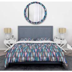 Design Art Abstract Drops VIII Duvet Cover Blue (223.5x223.5)