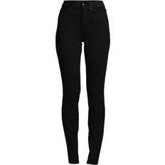 Lands' End Lift & Form Jeans Skinny Fit, High Waist, in Schwarz, Damen, Größe:40 regular, Schwarz, Baumwolle/Polyester-Mischung, Schwarz