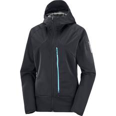 Salomon Women's MTN GORE-TEX Softshell Jacket, M, Deep Black/Bluefish