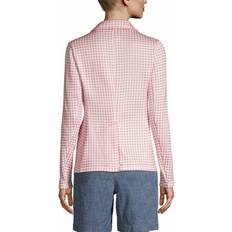 Lands' End Strickfleece-Blazer, Damen, Größe:48-50 regular, Pink, Polyester, Pink