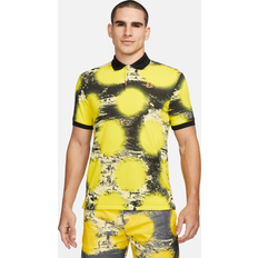 Nike The Men's Polo Printed Slim-Fit Polo in Yellow, DV9048-731