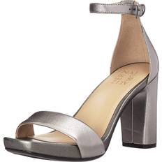 Naturalizer Naturalizer Women's Joy Heeled Sandal, Pewter Metallic