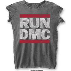 Run Vintage Logo Burnout T-Shirt - Grey