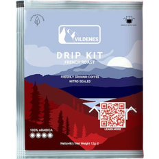 Fransk rost Bryggkaffe Vildenes Franskrost Drip Kit 12g 1st