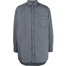 Aspesi classic button-up shirt men Polyester/Polyamide/Polyester Grey