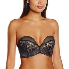 Wonderbra Clothing Wonderbra Womens Ultimate Strapless Push-Up Bandeau Black Fr