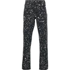 Off-White Jeans Off-White Diag-stripe paint-splatter skinny jeans men Cotton/Cotton/Acrylic/Polyester/Wool Black