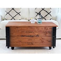 London Gin Dunkelbrauner Couchtisch XL