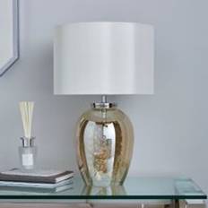 Dunelm Seychelles Champagne Table Lamp