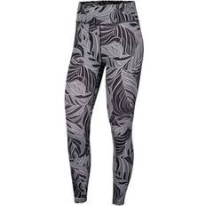 Multifarvet - Træningstøj Tights Nike One Tight 7/8 Psychadelic Palm Black/Grey, Female, Tøj, Tights, Træning, Flerfarvet