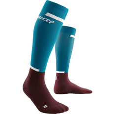 CEP The Run Compression Tall Socks 4.0 Men - Petrol/Dark Red