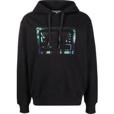 Versace Jeans Couture Versace Jeans Couture logo-print hoodie men Cotton Black