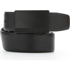 Leather Belts Perry Ellis Men's Reversible Leather Belt with Black Pattern Plaque, Blk20