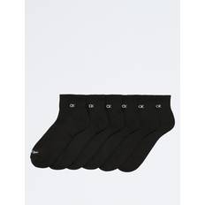 Calvin Klein Men Socks Calvin Klein Men's Basic Cushion Quarter 6-Pack Socks Black