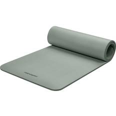 Retrospec Solana yogamatta 1,27 cm tjock med nylonrem för män och kvinnor – halkfri träningsmatta för yoga, pilates, stretching, golv och träning, salvia