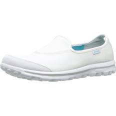 White Walking Shoes Skechers Go Walk Slip-On Walking Shoes - White