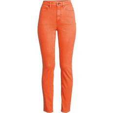 Mujer - Naranja Pantalones vaqueros Lands' End Slim Fit Öko Jeans High Waist, Damen, Größe:36 regular, Orange, Elasthan/Baumwoll-Mischung/Polyester-Mischung, Orange