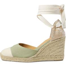 Damen - Grün Espadrilles Castañer CASTANER Carina Wedge Espadrille Olive US Women's 6.5