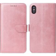 Skal-man iPhone X iPhone Xs Plånboksfodral Rosa