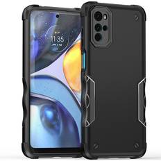 MAULUND Motorola Moto G22 Hybrid Tough Case Black