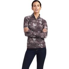 Unisex - XXL Bluser Ariat Lowell 2.0 1/4 Zip langærmet bluse, damemodel Bark Brown female