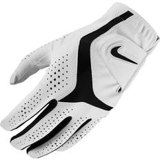 Negro Guantes de golf Nike Dura Feel X Gg Reg Left White/Pearl White/Black XL