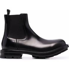 Alexander McQueen Men Boots Alexander McQueen Watson Chelsea ankle boots men Rubber/Leather/Calf Black