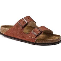 Birkenstock Arizona Slides Birkenstock Men's Arizona Grip Horween Slides, Ginger Brown