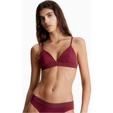 Calvin Klein Bikini Tops Calvin Klein Women's Core Tonal Triangle Bikini Top Red 3X