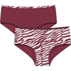 Zebra Underkläder Emilia Red Zebra Hipstertrosa Bambu Vinröd 2-Pack
