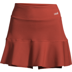 Casall Court Defined Rib Skirt recycled Burnt Sienna Red