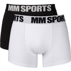 MM Sports Boxer 2-pack Herr Svart/Vit