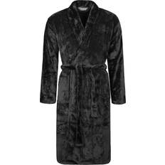 Mens Thermal Dressing Gown - Black