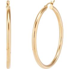Silpada Silpada 'Smooth Falling' Hoop Earrings in 14K Gold-Plated Sterling Silver Yellow