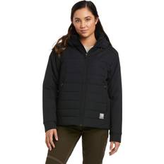 Canvas - Women Outerwear Ariat Women's Rebar Valkyrie Stretch Canvas Insulated Jacket Long Sleeve in Black, X-Small, Black