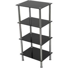 Black - Glasses Shelving Systems AVF Small 4-Tier Shelving System