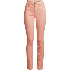 Mujer - Naranja Pantalones vaqueros Lands' End Slim Fit Öko Jeans High Waist, Damen, Größe:48 plus, Orange, Elasthan/Baumwoll-Mischung/Polyester-Mischung, Orange