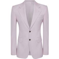 Men - Purple Blazers Alexander McQueen tailored single-breasted blazer men Polyester/Wool Pink