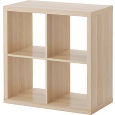 IKEA Shelving Systems IKEA KALLAX White Stained Oak Shelving System 77x77cm