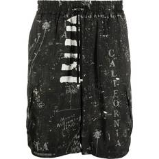 Amiri Shorts Amiri abstract-prints bermuda shorts men Viscose/Viscose Black