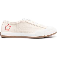 Vivienne Westwood Shoes Vivienne Westwood logo-print low-top sneakers women Rubber/Fabric/Fabric Neutrals
