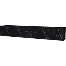 Schwarz Fernsehschränke moebel17 Damla Black Marble Look Fernsehschrank 180x29.5cm