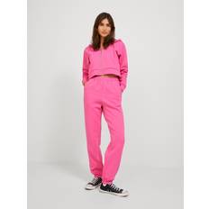 Dame - Joggingbukser - Pink JJXX dame sweatpants JXABBIE Carmine Rose MAGENTA LOGO