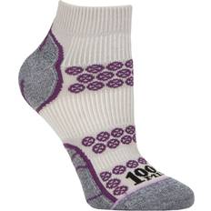 Man - Silver Socks 1000 Mile Anklet Sock Ladies Recycled Silver/Purple