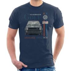 Blue - Golf T-shirts Volkswagen 2XL, Navy Blue Golf GTI Racing Distressed Men's T-Shirt