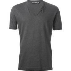 Dolce & Gabbana Grey T-shirts Dolce & Gabbana classic T-shirt men Cotton Grey